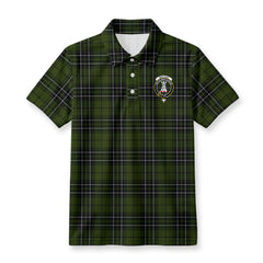 MacLean Hunting Tartan Crest Birdseye Mesh Polo Shirt