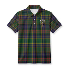 MacMillan Hunting Modern Tartan Crest Birdseye Mesh Polo Shirt