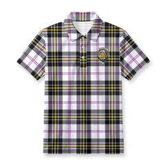 MacPherson Dress Modern Tartan Crest Birdseye Mesh Polo Shirt