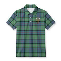 MacThomas Ancient Tartan Crest Birdseye Mesh Polo Shirt