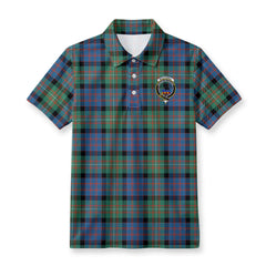 McDonnell of Glengarry Ancient Tartan Crest Birdseye Mesh Polo Shirt