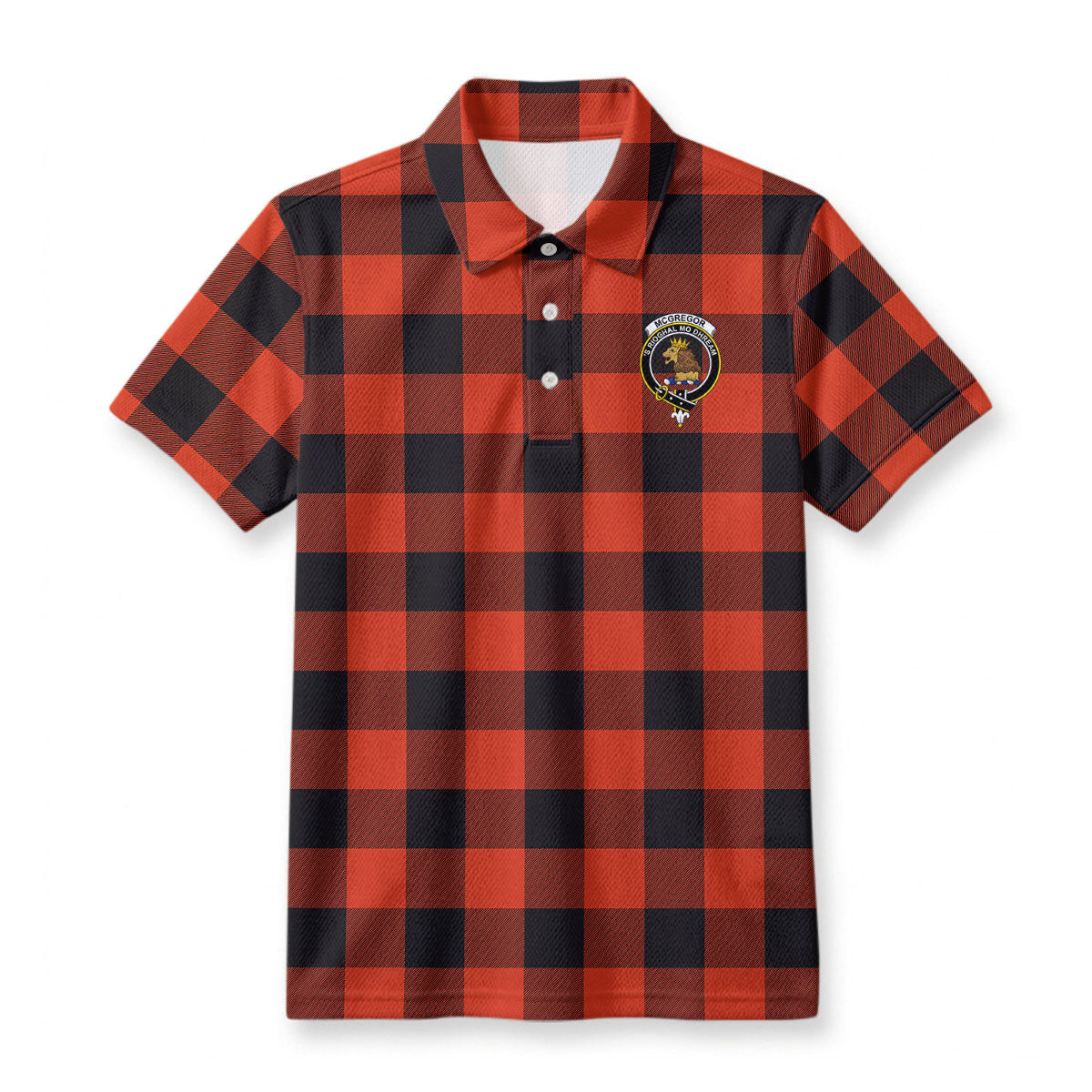 McGregor Rob Roy Ancient Tartan Crest Birdseye Mesh Polo Shirt