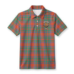 McIntosh Ancient Tartan Crest Birdseye Mesh Polo Shirt