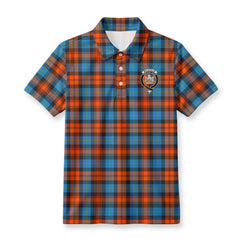McLachlan Ancient Tartan Crest Birdseye Mesh Polo Shirt