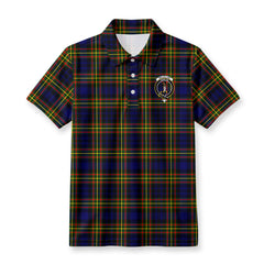 McLellan Modern Tartan Crest Birdseye Mesh Polo Shirt