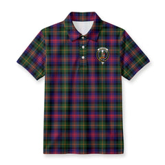 McLennan Modern Tartan Crest Birdseye Mesh Polo Shirt