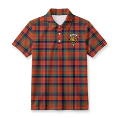Nicolson Ancient Tartan Crest Birdseye Mesh Polo Shirt