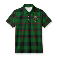 Orrock Tartan Crest Birdseye Mesh Polo Shirt