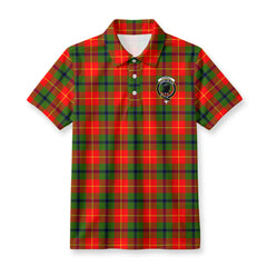 Turnbull Dress Tartan Crest Birdseye Mesh Polo Shirt