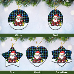 Guthrie Ancient Tartan Christmas Ceramic Ornament - Scottish Santa Style