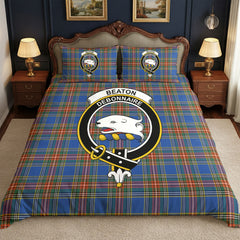 Beaton Ancient Tartan Crest Bedding Set