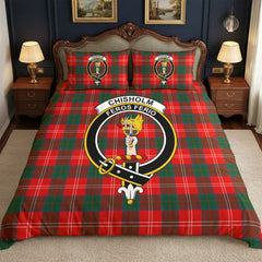 Chisholm Modern Tartan Crest Bedding Set