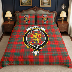 Cumming Modern Tartan Crest Bedding Set