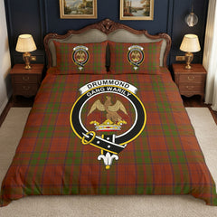 Drummond Clan Tartan Crest Bedding Set