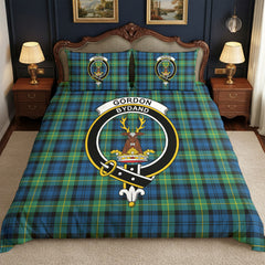 Gordon Ancient Tartan Crest Bedding Set