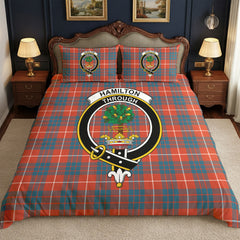 Hamilton Ancient Tartan Crest Bedding Set