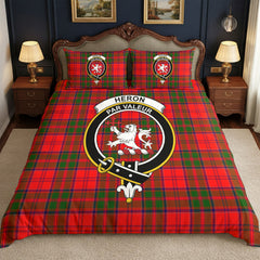 Heron Tartan Crest Bedding Set