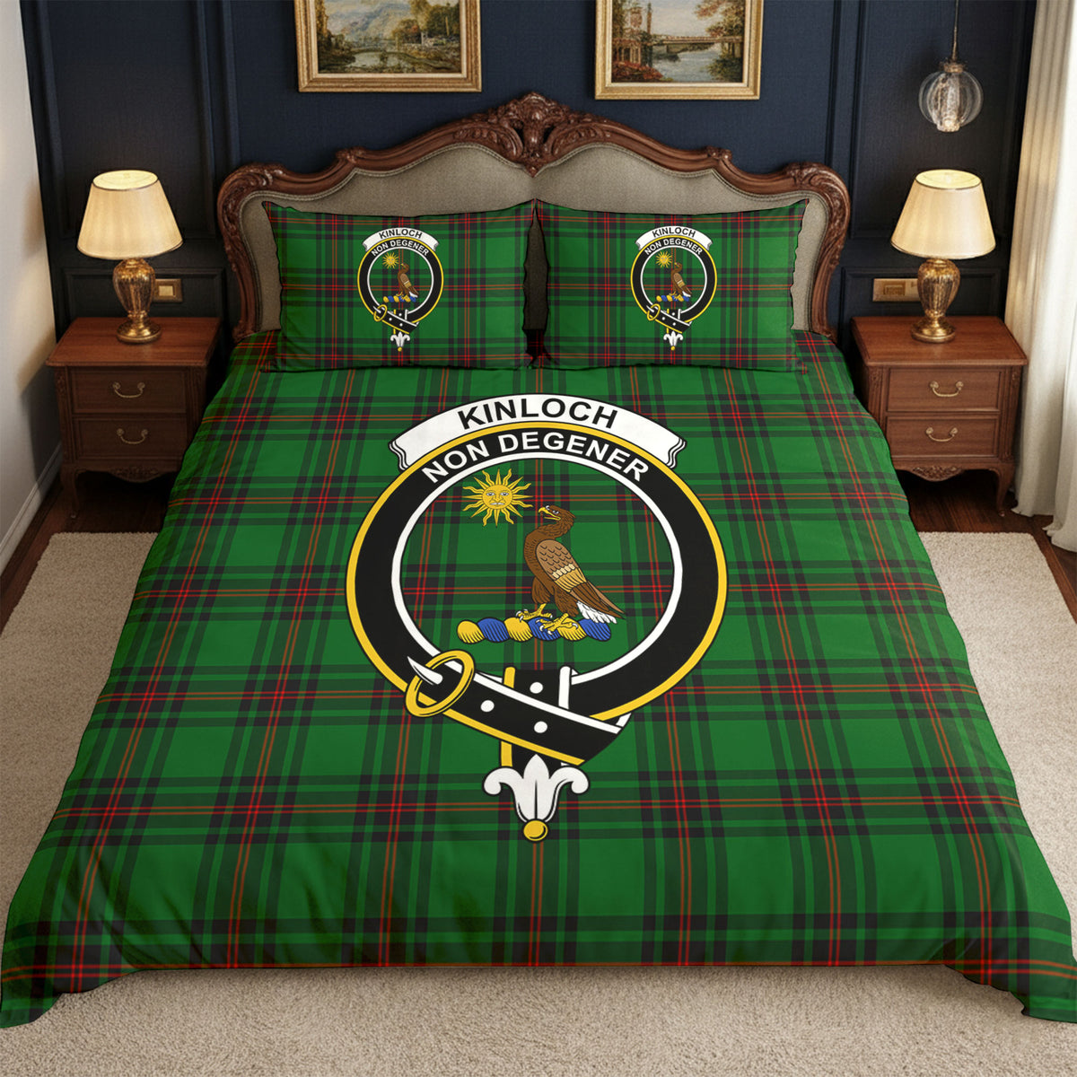 Kinloch Tartan Crest Bedding Set