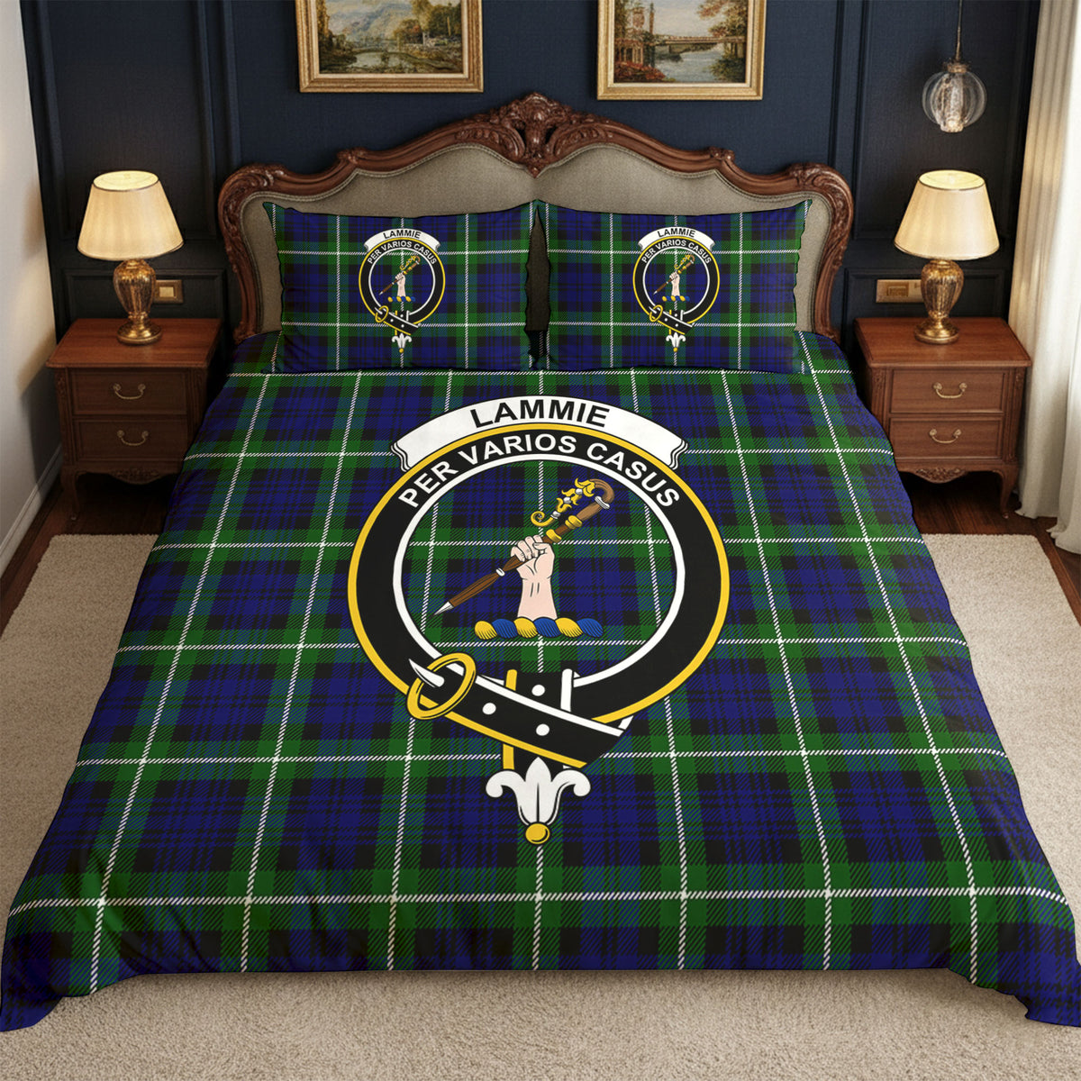 Lammie Tartan Crest Bedding Set