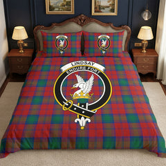 Lindsay Modern Tartan Crest Bedding Set