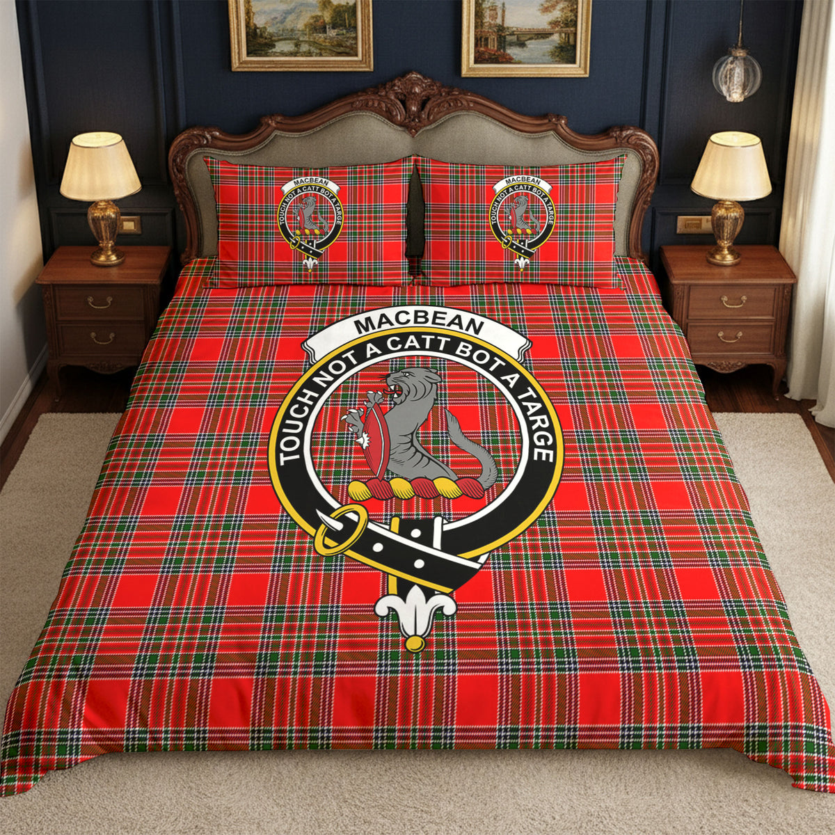 MacBean Tartan Crest Bedding Set