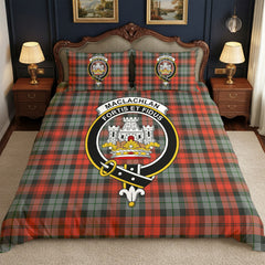 MacLachlan Weathered Tartan Crest Bedding Set