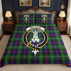 Malcolm (or MacCallum) Tartan Crest Bedding Set