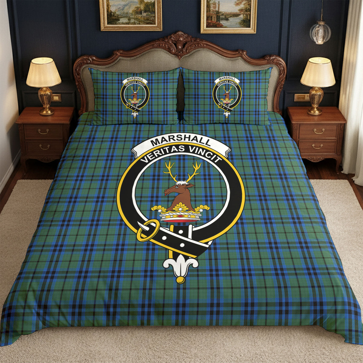 Marshall Tartan Crest Bedding Set