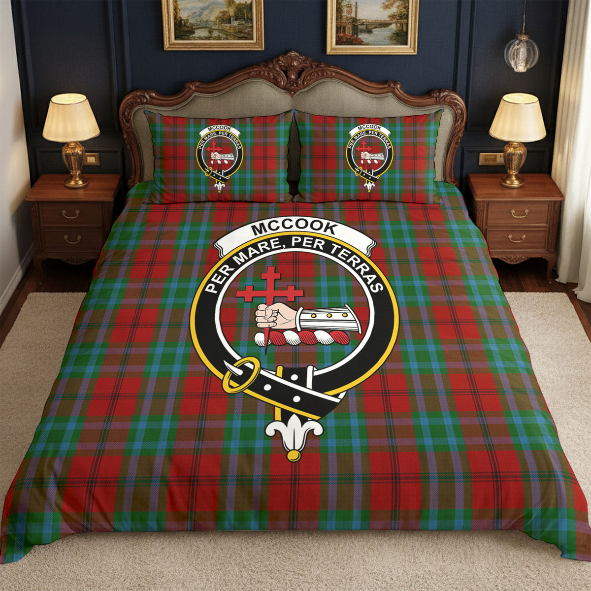 McCook Tartan Crest Bedding Set