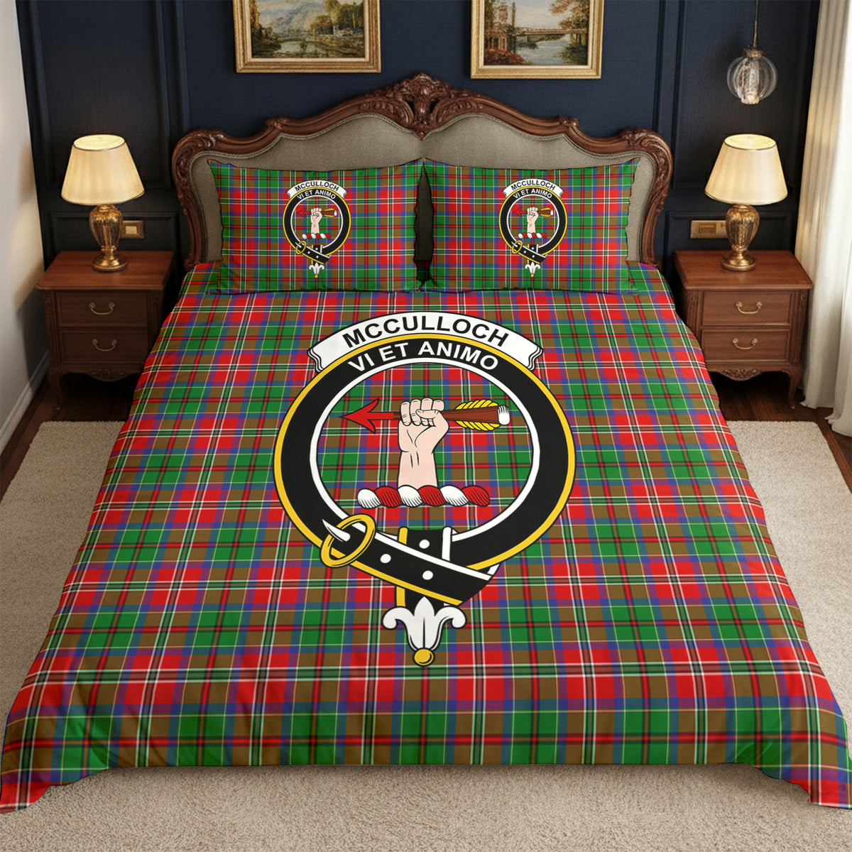 McCulloch Tartan Crest Bedding Set