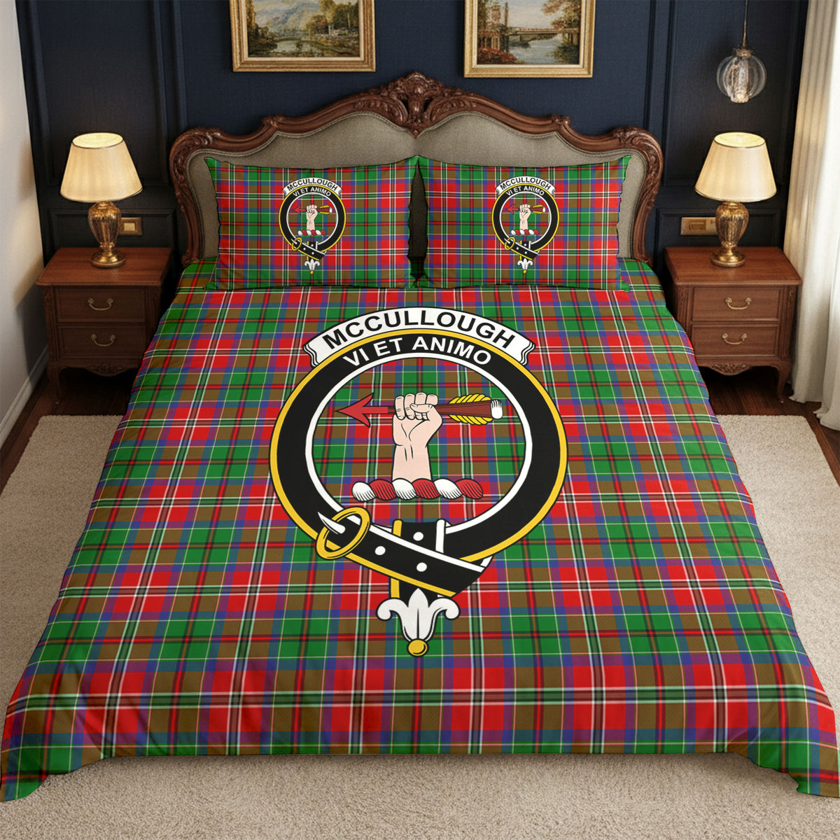 McCullough Tartan Crest Bedding Set