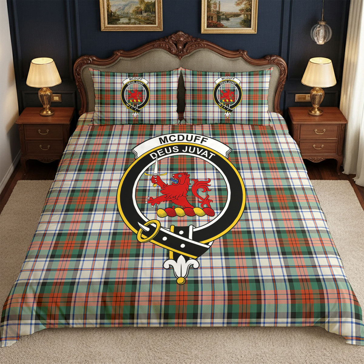McDuff Dress Ancient Tartan Crest Bedding Set