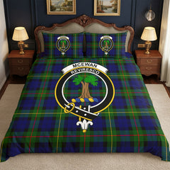 McEwan Modern Tartan Crest Bedding Set