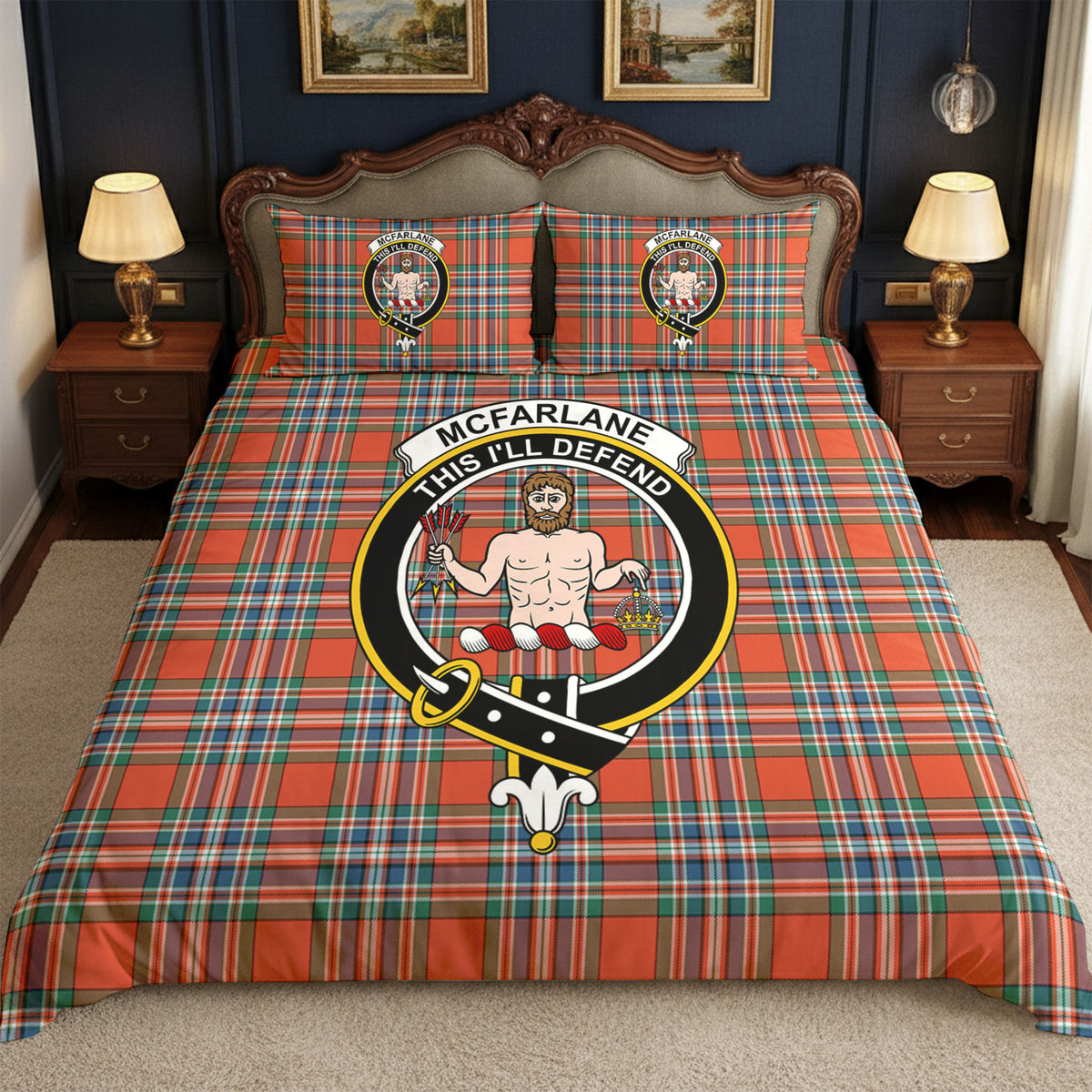 McFarlane Ancient Tartan Crest Bedding Set