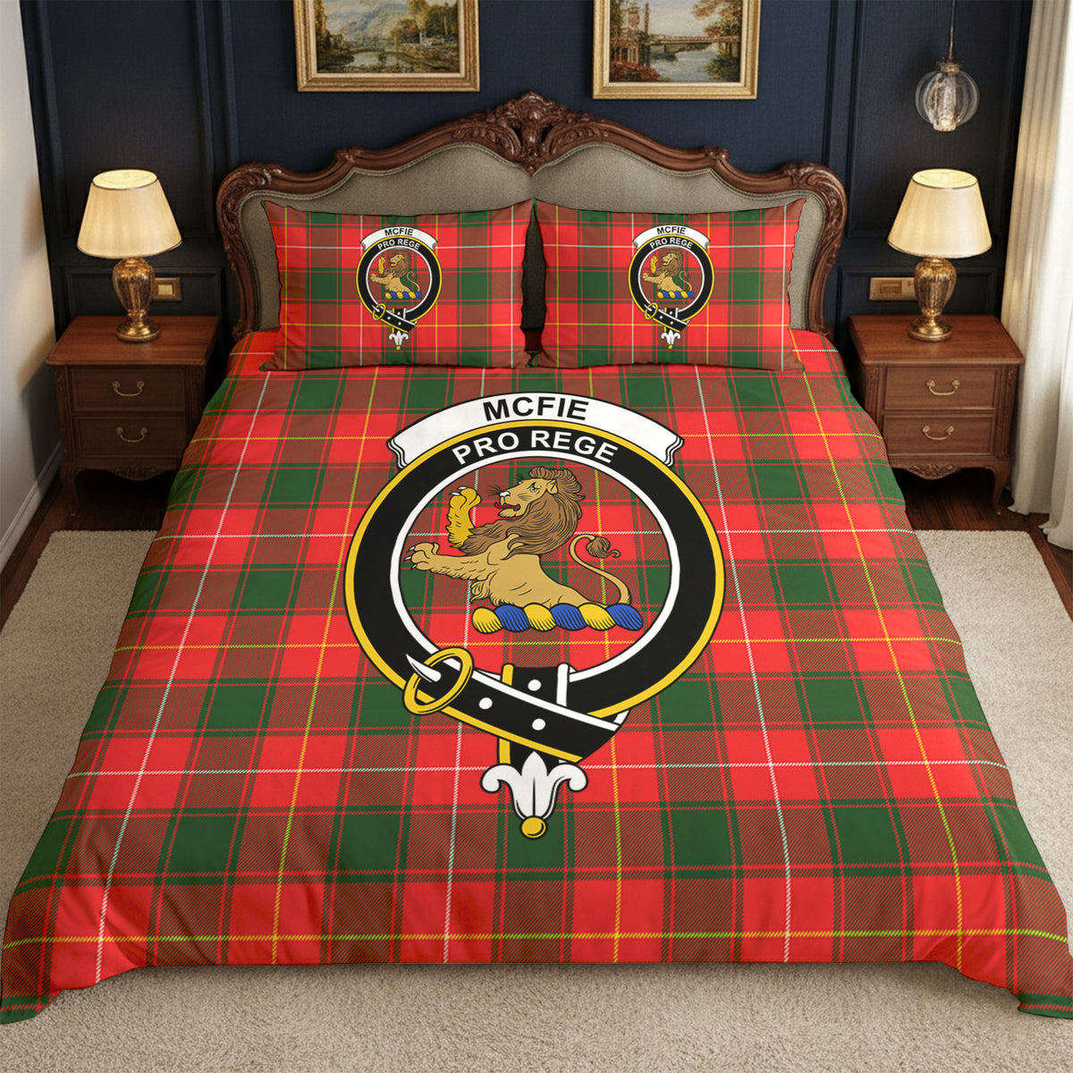 McFie Tartan Crest Bedding Set