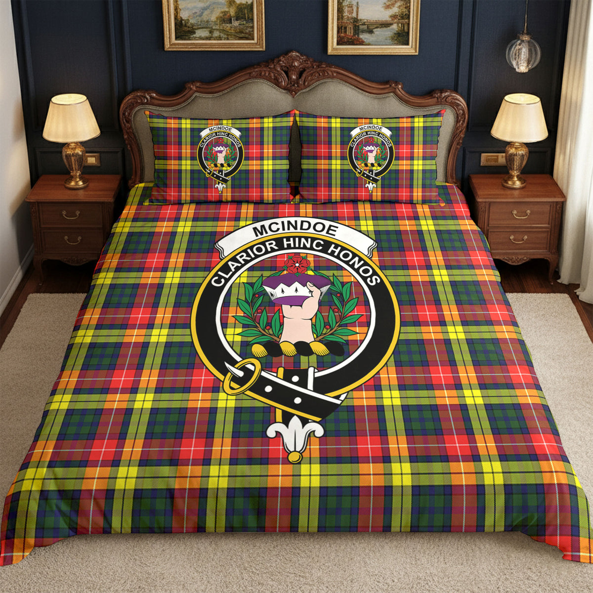 McIndoe Tartan Crest Bedding Set