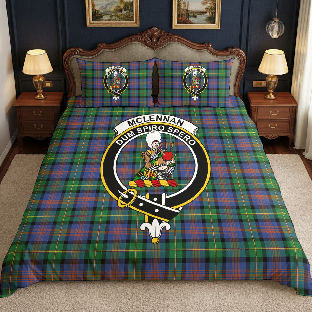 McLennan Ancient Tartan Crest Bedding Set