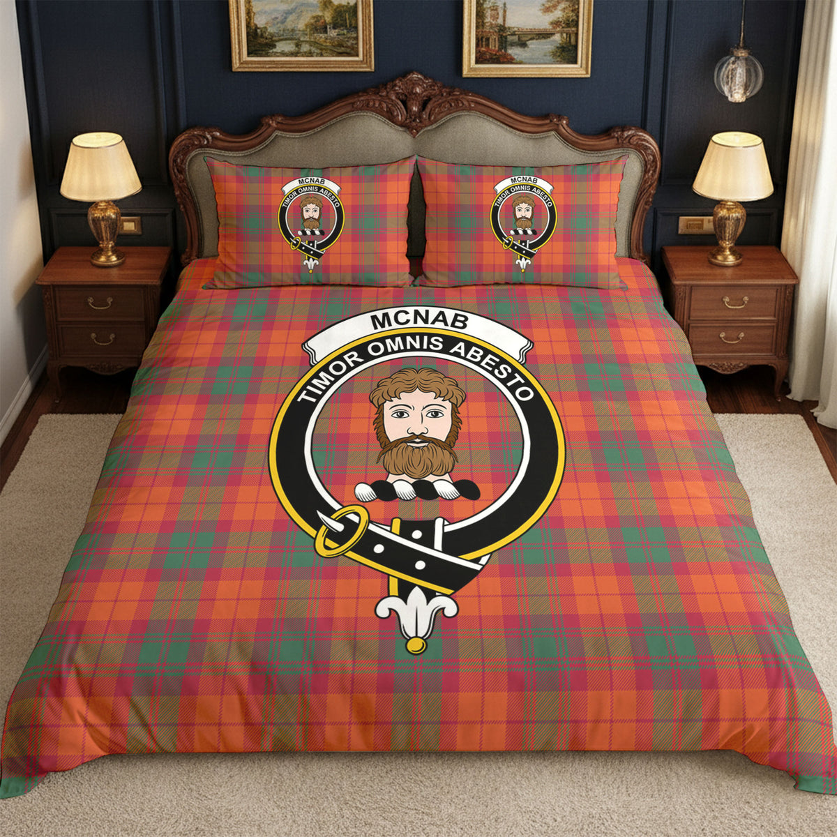 McNab Ancient Tartan Crest Bedding Set