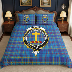 Mercer Modern Tartan Crest Bedding Set