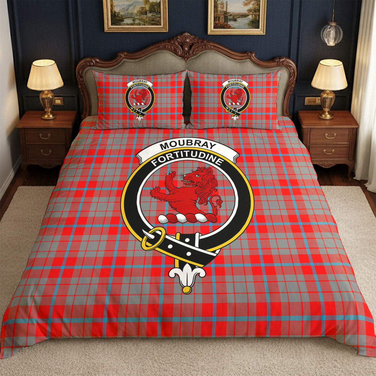 Moubray Tartan Crest Bedding Set
