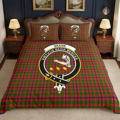 Skene Modern Tartan Crest Bedding Set