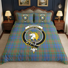 Stewart of Appin Hunting Ancient Tartan Crest Bedding Set