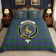 Strachan Tartan Crest Bedding Set