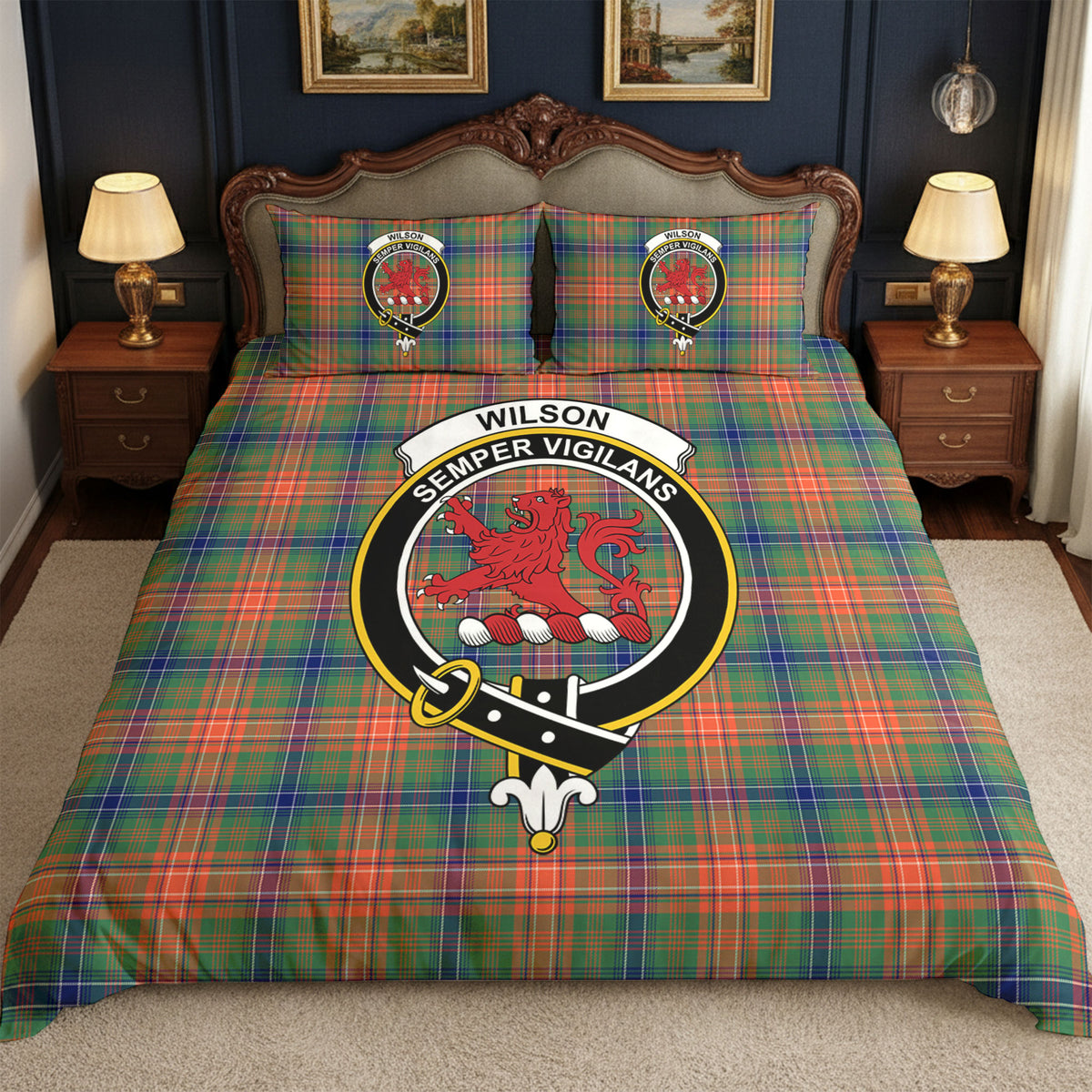 Wilson Ancient Tartan Crest Bedding Set
