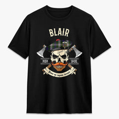 Blair Dress Tartan Crest 2D T-shirt - Alba Skull Style