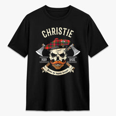 Christie Tartan Crest 2D T-shirt - Alba Skull Style