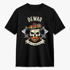 Dewar Tartan Crest 2D T-shirt - Alba Skull Style