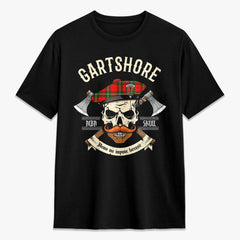 Gartshore Tartan Crest 2D T-shirt - Alba Skull Style