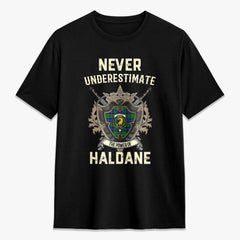 Haldane Tartan Crest 2D T-shirt - Never Underestimate Style