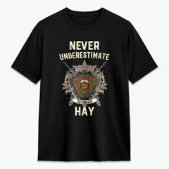 Hay Ancient Tartan Crest 2D T-shirt - Never Underestimate Style